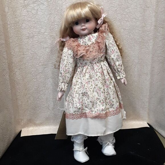 Premier 15" blonde doll with dark blue eyes NWT - Picture 1 of 10